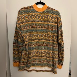 Crazy Patterned Long Sleeve T-Shirt